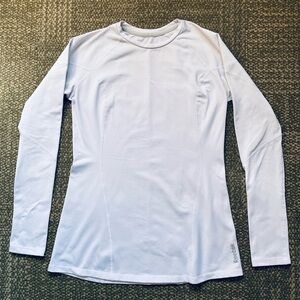 Reebok Classic White Long Sleeve Compression Thermal Top
